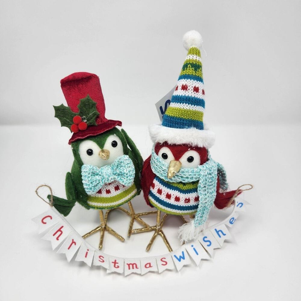 Christmas Wishes Duo Felt Birds